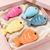 Juguete de pez de peluche para gatos con hierba gatera, juguete suave para morder gatos, juguete de pez relleno crujiente para gatos, gatitos de interior, dentición, instinto de caza