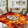 Mainz FC Design Crystal Velvet Rug Soft Decorative Mat for Bedroom Entrance