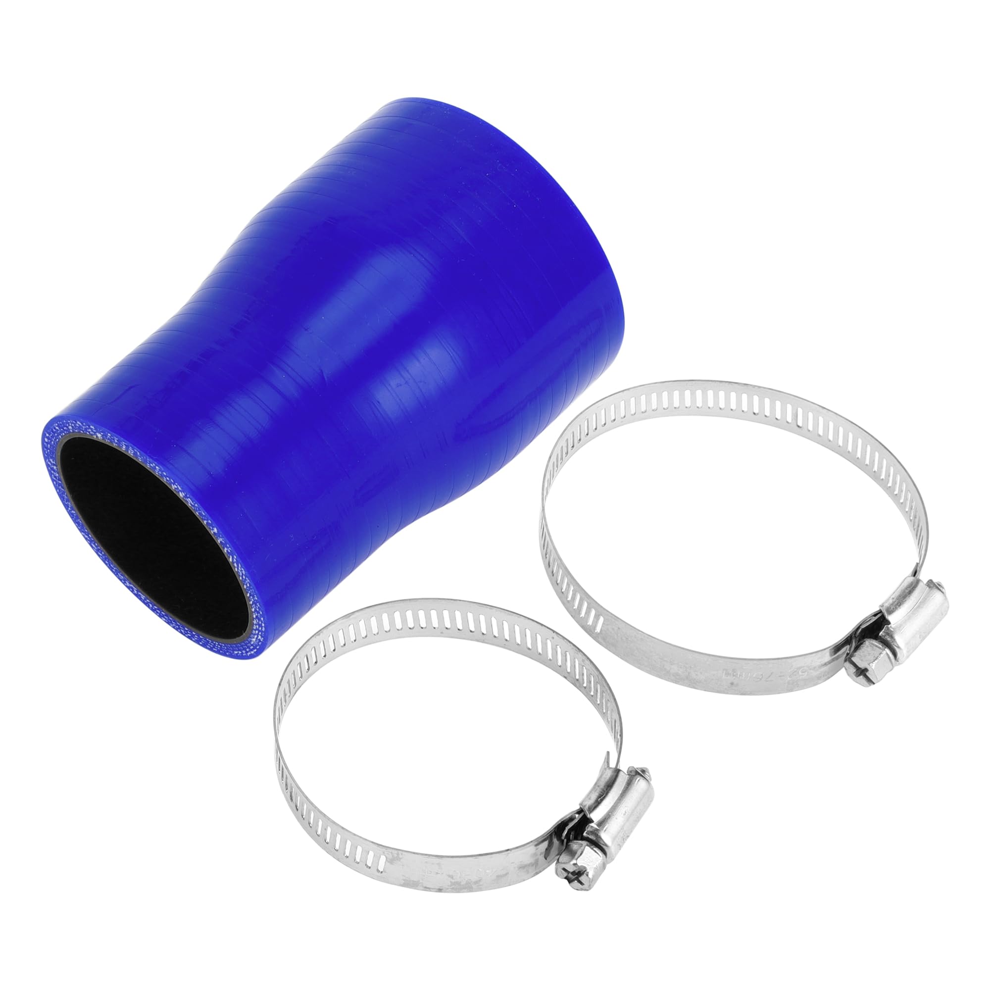 

X AUTOHAUX Silicone Hose, Silicone Tube, 4 Layer Reinforced Intake Pipe, Rageter Hose, Blue Length 100mm, inner diameter 63-51mm синій