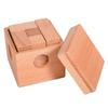 Beech Wood Soma Cube 7-Piece Puzzle Set for Children & Adults - Educational Luban Lock Kongming Cube