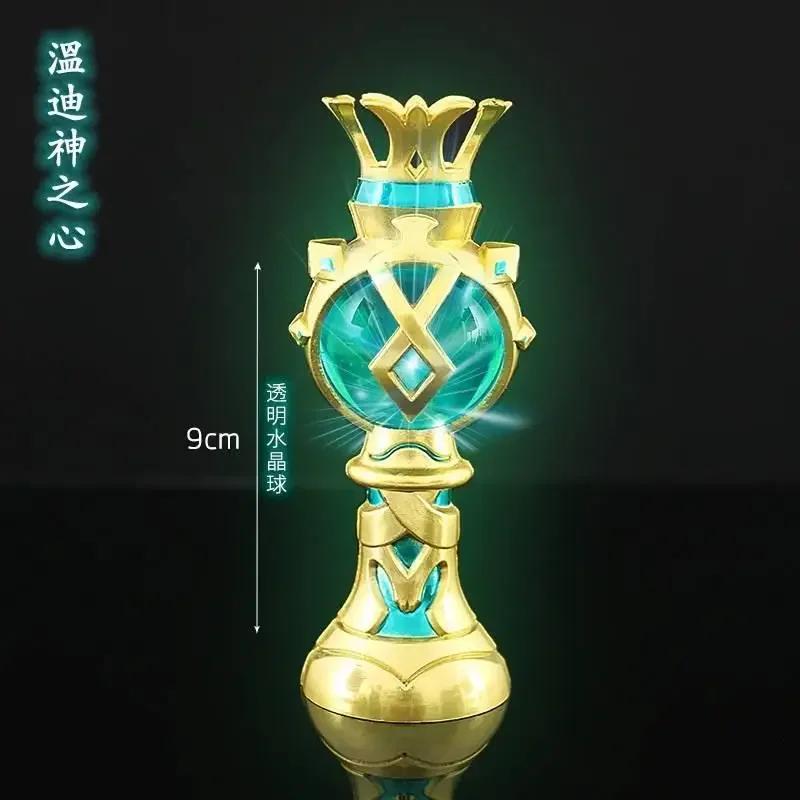 Genshin Impact Peripheral Car Decorations Small Ornaments Zhongli Rock God Luminous God Heart Fengshen Metal Gift