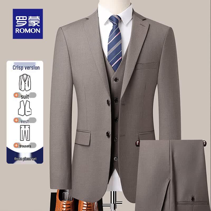 ROMON Men s Slim Fit 3-Piece Suit Set 30 хаки