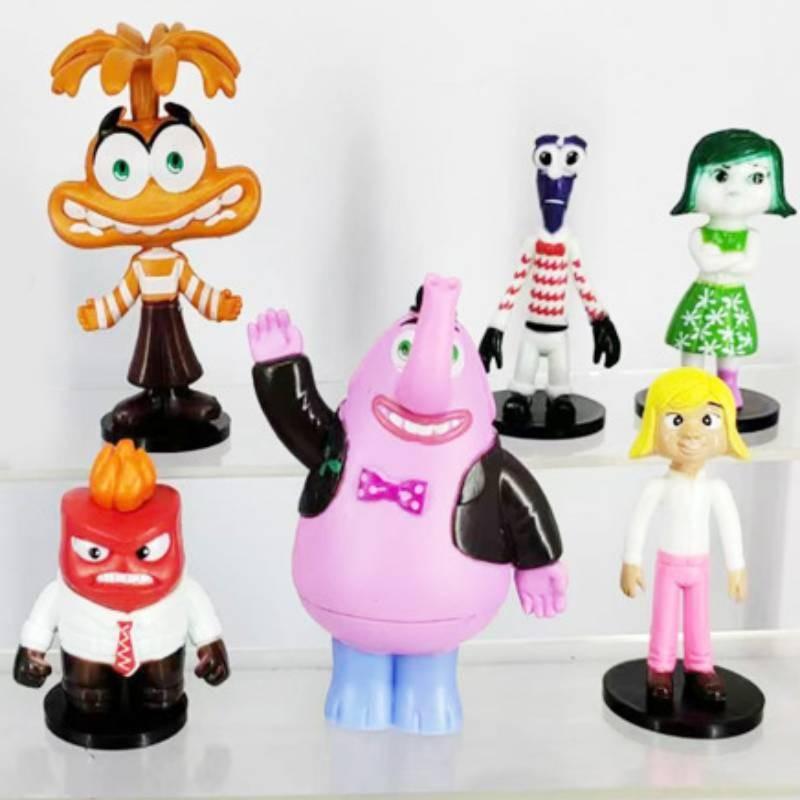 Colorful Pvc Brain Battle Figurines Set 10 Unique Cake Decoration Toys Bagged