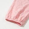 Women T-shirt V-Neck Jacquard Decor 3/4 Sleeves Pullover Tops Solid Color Loose Fit Tops Party Daily Wear