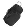 Nylon Protective Case For AiMoonsa MP3 Player With Hook Portable Travel Storage Bag For Small Electronics Black