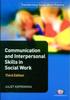 The Communication and Interpersonal Skills In Social Work Book