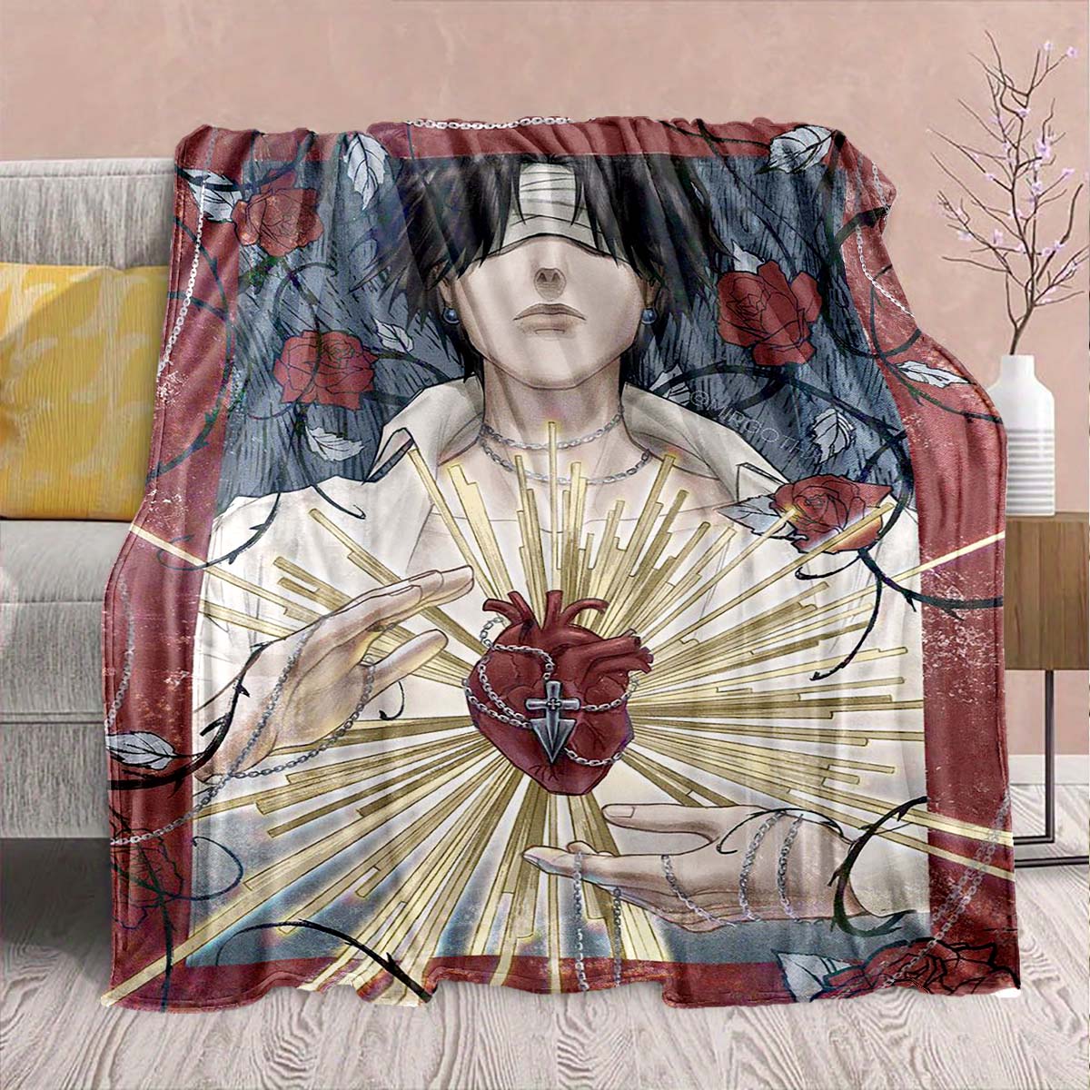 

Hunter x Hunter Anime Flannel Blanket – Soft & Warm – Perfect for Sofa, Bedding, Camping, Travel, Office, & Home Decor – QJY 75x90cm