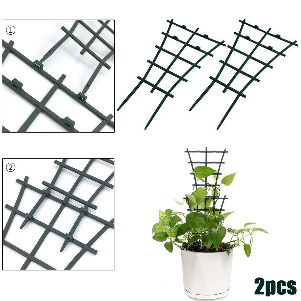 2pcs Garden Plant Support Trellis Frame For Climbing Vegetables And Flowers Pots Garden Plants Care Accessories