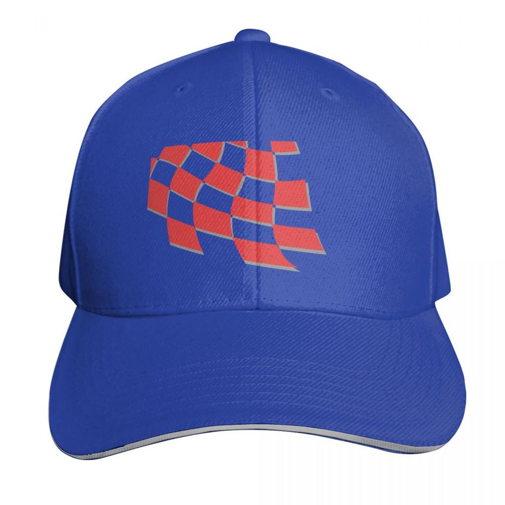 Croatia Retro Checkered Red White Home Baseball Cap Unisex Women Casual Summer Sport Sun Cap