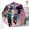 1pc My Hero Academia Characters Automatic Folding Umbrella, Portable 3-Fold Design with 8-Bone Iron Frame, Outdoor for Fans, Travelers, Everyday Use,