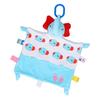Baby Security Blanket with Sensory Plush Animal Toy for Baby Boys and Girls