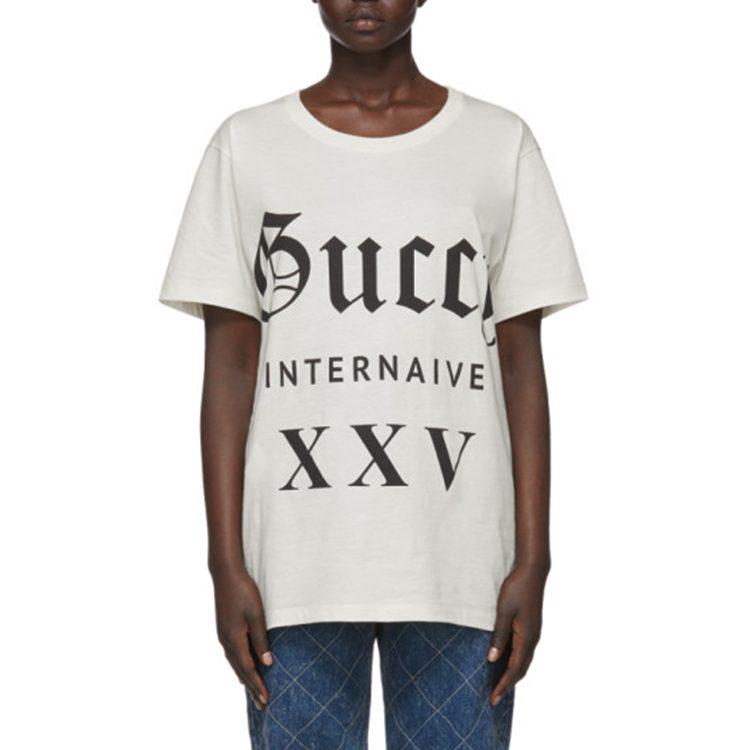 Previous Season "Guccy Internaive XXV" cotton T-shirt 492347X3P077561