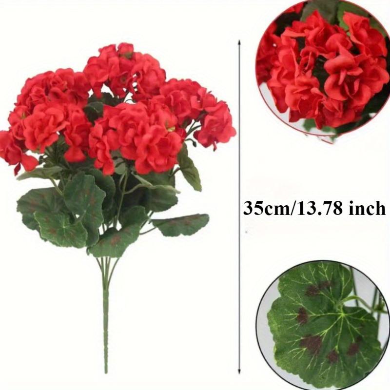 

3 стебля/комплект, искусственные цветы и кустарники, пластиковые красные цветы, полные шелковых пучков растений, используются для семейных свадеб, для внутреннего и наружного оформления Pack of 3 красный