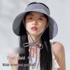Summer Sun Protection Plaid Visor Hat