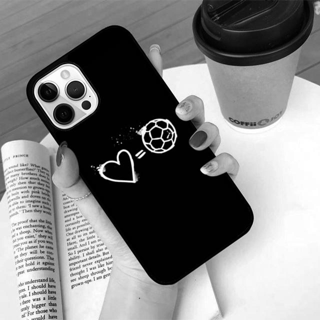 Soccer Heartbeat phone Case Cover For iPhone 17 Air 16 15 14 Plus Apple 11 12 13 Pro Max coque