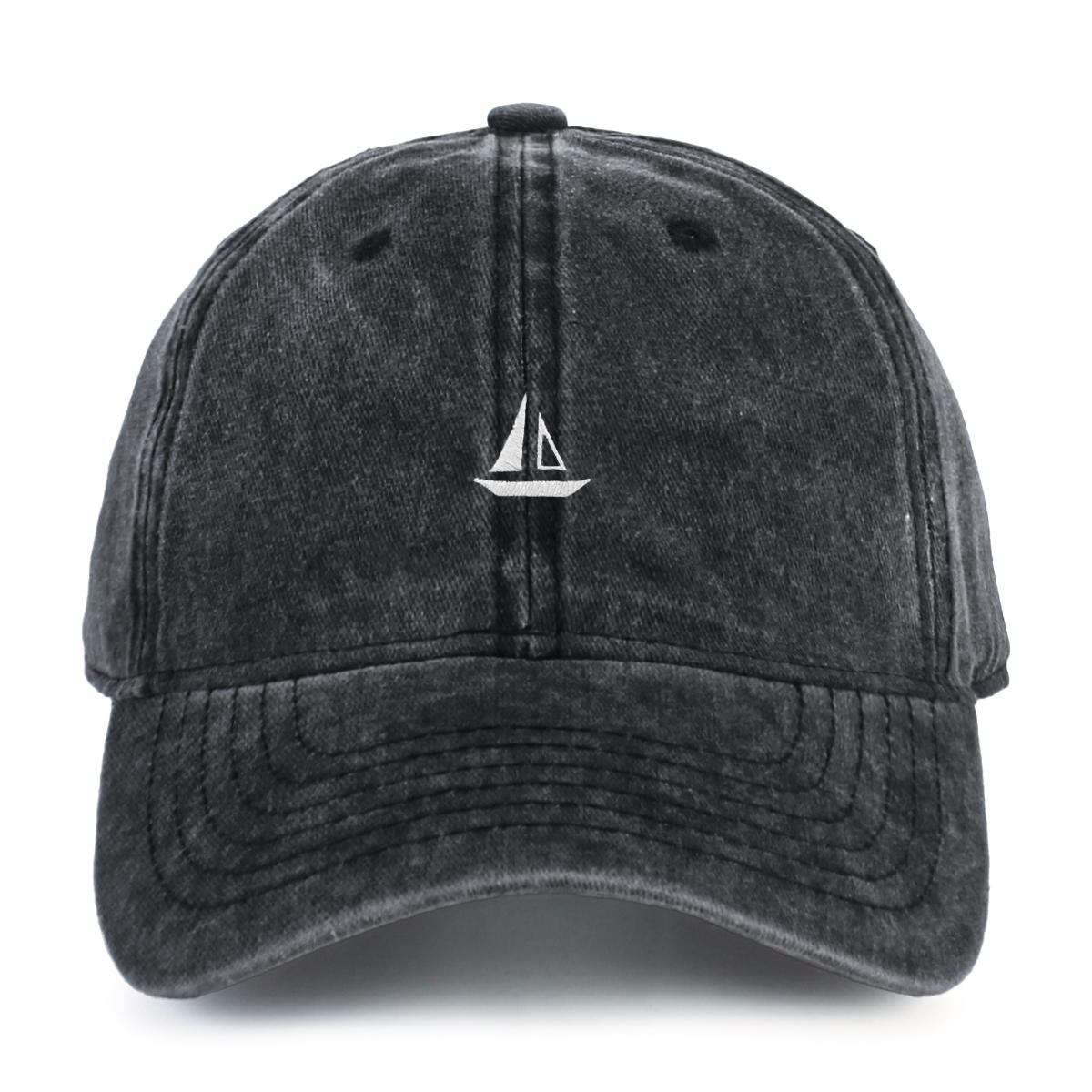 

Женская бейсболка с вышивкой в виде винтажной парусной лодки, выстиранная, регулируемая по размеру, подходит для городского отдыха