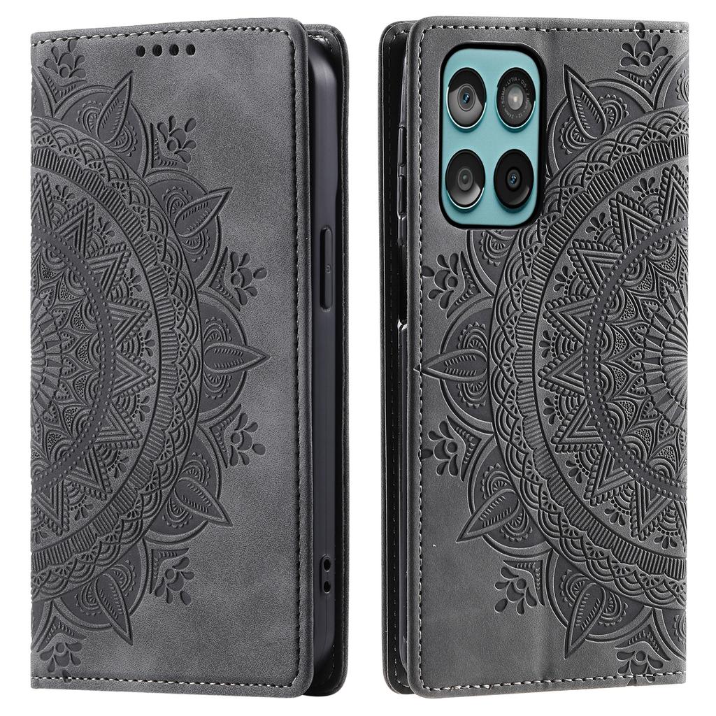 Styl-010 Dla Motorola Edge 60 5G/60 Fusion 5G Etui Skórzane Etui na Telefon z Magnetycznym Zamknięciem Wzór Nadrukowany