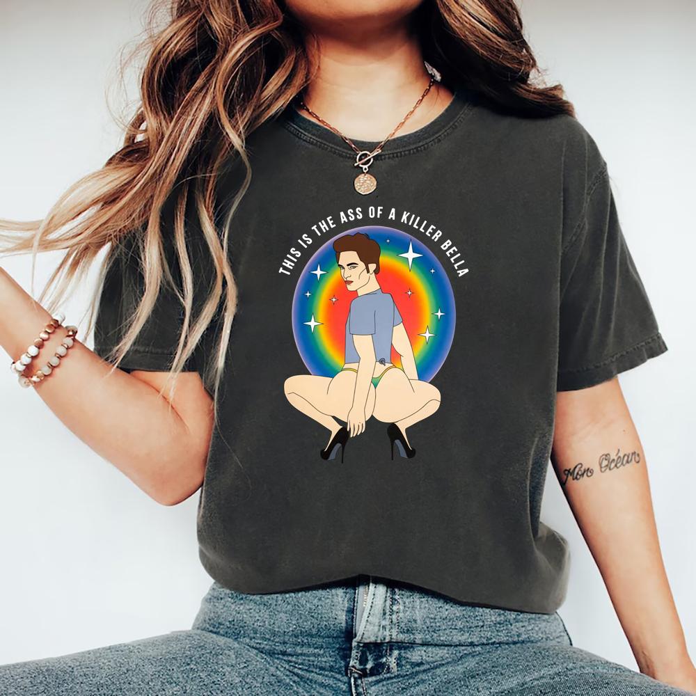 Tohle je zadek zabijáka Tričko LGBT Tričko na Den hrdosti Unisex Trička s krátkým rukávem Vtipné grafické tričko LGBT Duhové topy