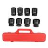 8pcs 3 4 Inch Drive Deep Impact Hex Head Adapter Socket Set Repairing Tool High Hardness