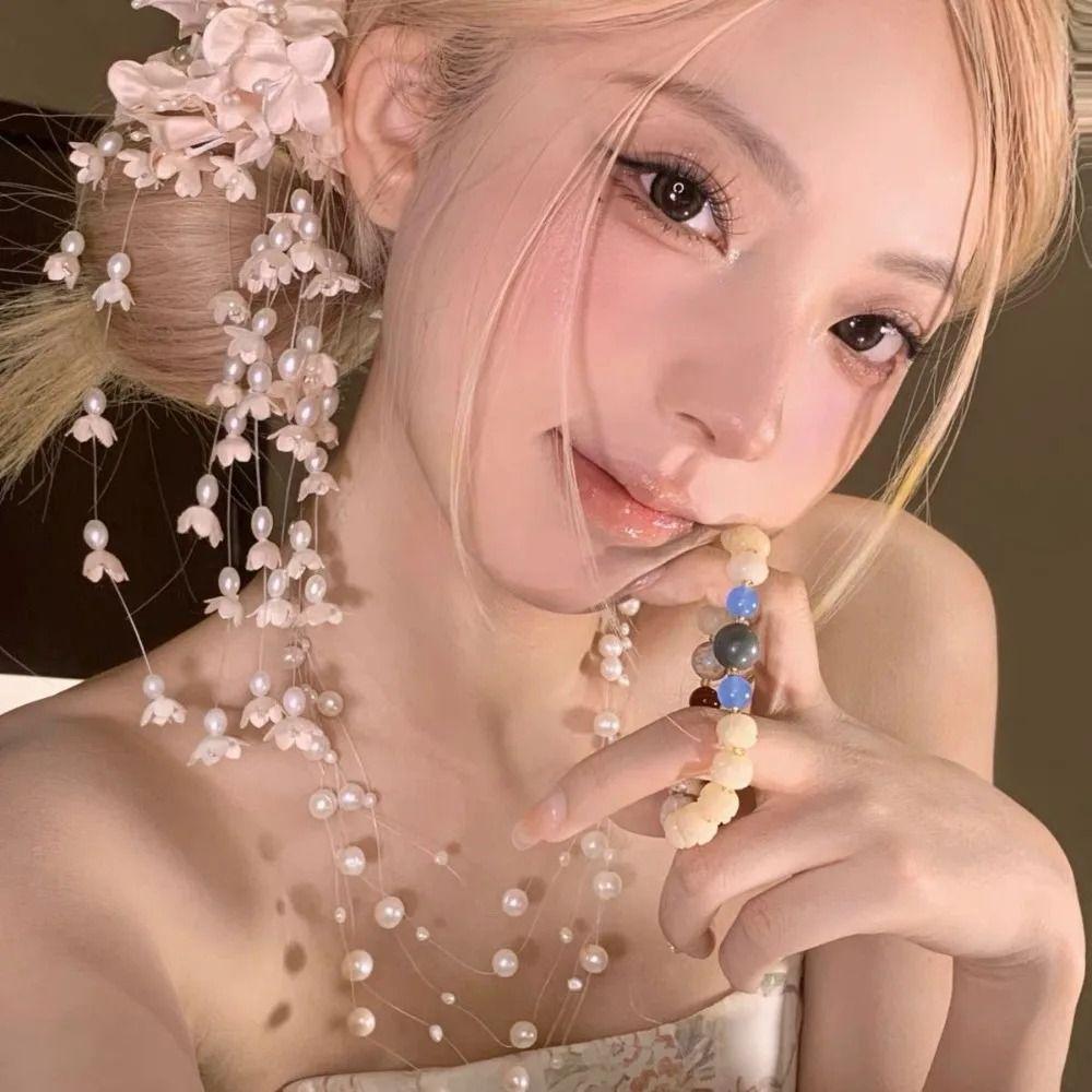 Luxury Tassel Side Clip New Chinese Style Duckbill Clip New Side Clip  Bridal Headwear