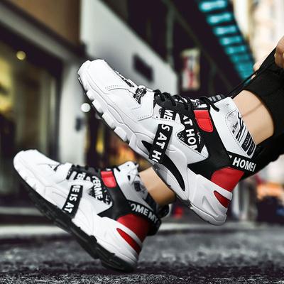 New Shoes Personalized Autumn High-top Shoes Autumn and Winter Men's Shoes High-top Board Shoes Student Running Shoes