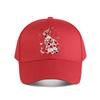 Floral Rose Cat With Hearts Wall Decor Baseball Cap Fashion Unisex Sunhat Womens Outdoor Sports