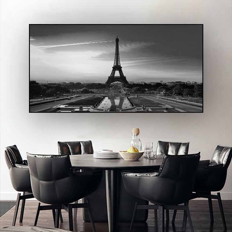Toronto Skyline Landscape Wall Art Posters and Prints Alb-negru Toronto City View Canvas Painting Art Pictures Home Decor
