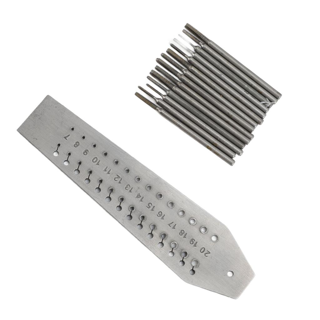 Jewellers Watchmakers Tap and Die 28 Hole 14 Different Sizes Stainless Steel Watch Mini Micro Repair Tool