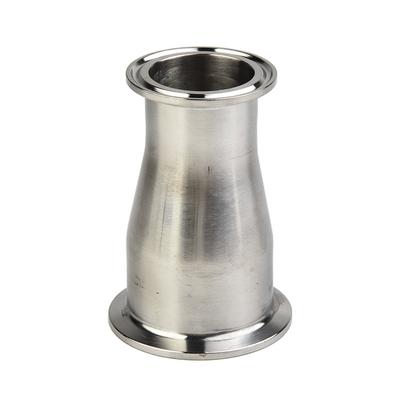 Reductor Sanitario Estilo Tri Clamp de 2" a 1-1/2" 51mm a 38mm Acero Inoxidable 304