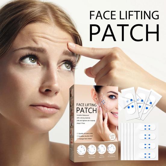 200Pcs Invisible Face Lift Tape Thin Shaper Double Chin Neck Waterproof Stretchable Face Sagging Skin