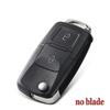 KEYYOU 10pcs 2/3BNT Remote Flip Folding Car Key Shell Case For VW Volkswagen Golf 4 5 Passat B5 B6 Polo Touran Jetta Seat Skoda