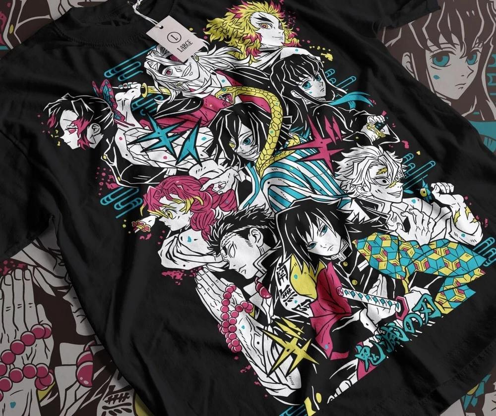 Hashira Demon Slayer TShirt Kimetsu No Yaiba Tengen Horror Anime Gift Shirt S