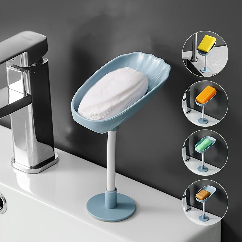 No-Drilling Soap Rack Wall-Mounted Soap Holder - Shell-Shaped Soap Rack, Drainage Soap Tray, Household Bathroom Soap Storage Rack