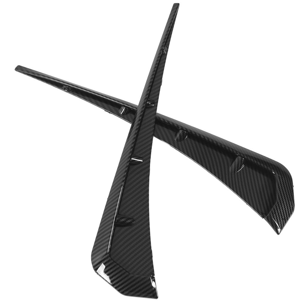 1Pair ABS Carbon Fiber Pattern Car Universal Side Fender Vent Air Wing Cover Trim