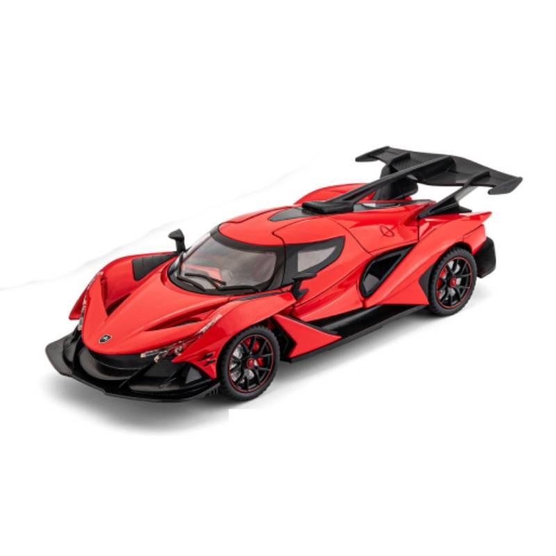 Ie Apollo Supercar Alloy Model With Sound Light And Opening Doors For Gift Kids