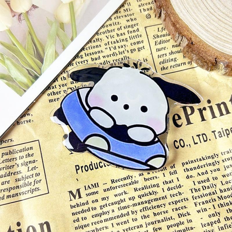 

Mobile Phone Case Airbag Bracket Acrylic Pacha Dog Series Telescopic Flat Groove Folding Portable Anti Fall Storage