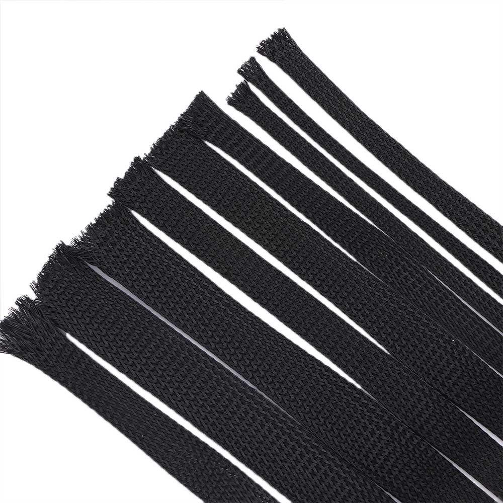 4/6/8/10/12/15/18/20/25mm Tight Expandable PET Protection Cable Wire Braid Sleeving Insulation
