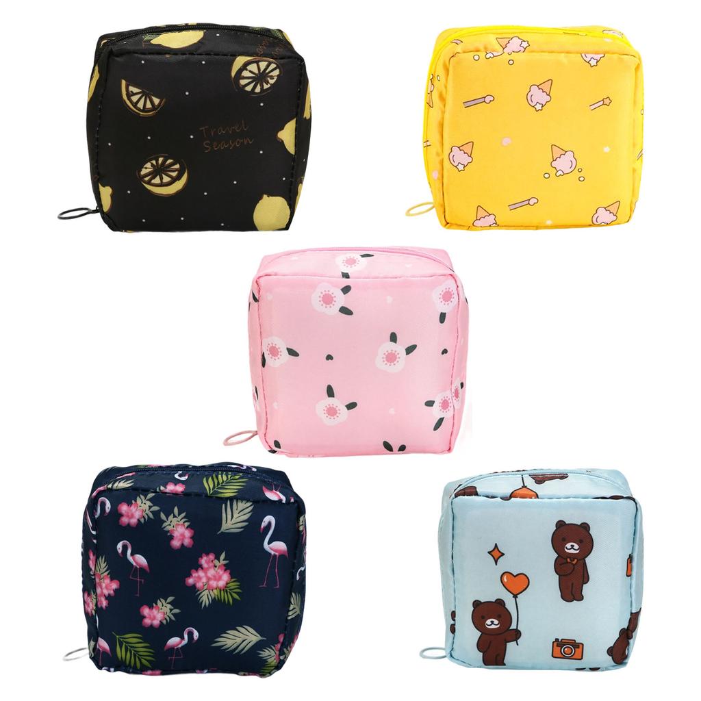 Multipurpose Women's Wallet for Period Supplies Practical Sanitary Pad Storage Bag for Organizing Personal Care Items