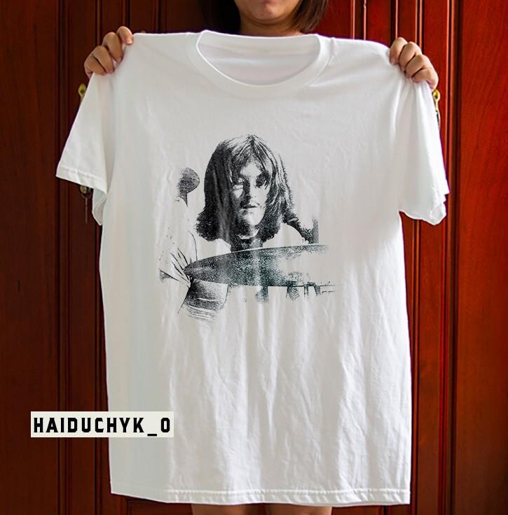 John Bonham Legendarisk Trommeslager Unisex Hvit T-skjorte Størrelse S-5XL Unisex T-skjorte