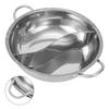 28cm Chinesischer Topf Heißer Shabu-Teiler Edelstahl Kocher Induktions-Hotpot Geteilter Küchengeschirr Geschmacks-Pfanne Zwei Chin