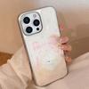 Etui w stylu Instagram z kokardką dla szczeniaka na IPhone 17, 16 Pro Max, IPhone 15, brokat z żywicy epoksydowej, 17mm Twardy Huawei