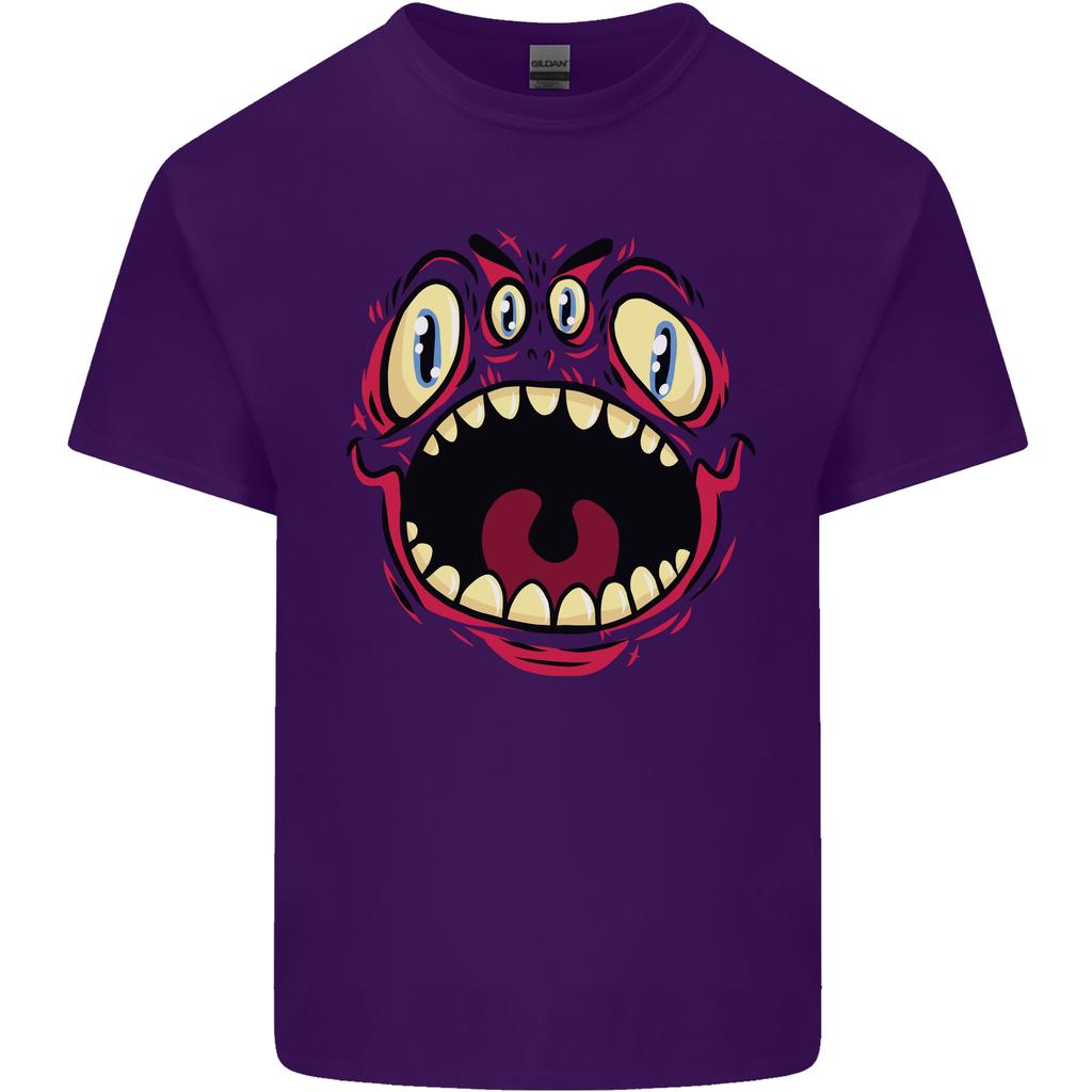 Four Eyed Scary Monster Halloween Unisexs Light Cotton TShirt