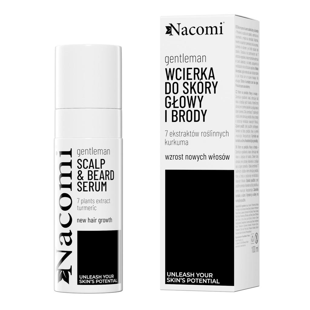Nacomi GentleMan - Mléko na pokožku hlavy a vousy, 100 ml