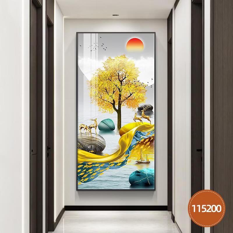 

JINGRUIXIANG Vertical Entryway Decorative Canvas Painting