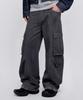 Dideobeulyueseui Cargo Wide Balloon Pants (Charcoal)