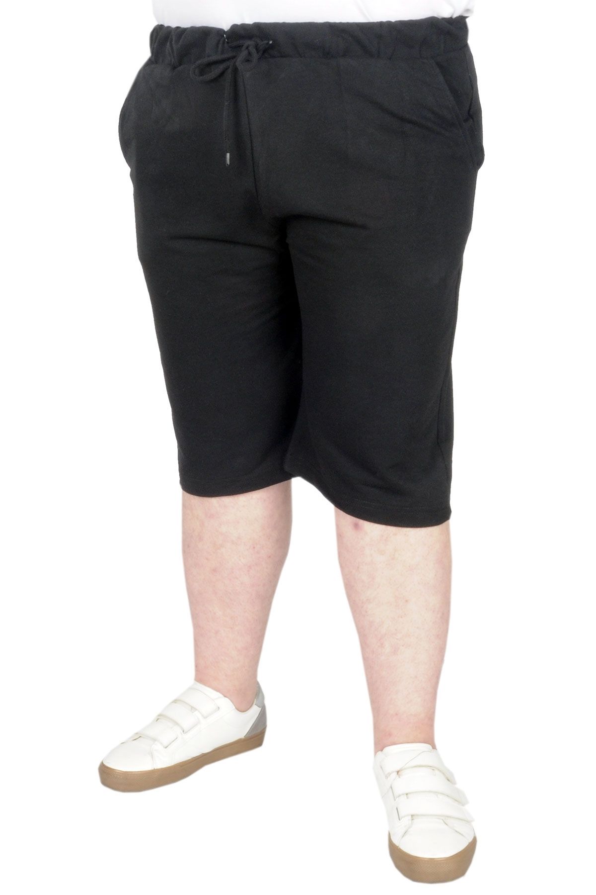 

Чоловічі шорти великого розміру та бермуди Mode Xl Plus Size Capri Straight Recycle Basic Black 3XL