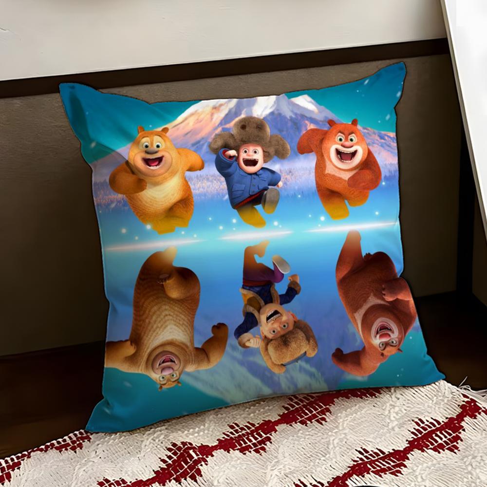BBoonie BBears Cushion Cover Reversible Soft Durable Pillow Cover Home Car MultiScene Use for Daily Comfort