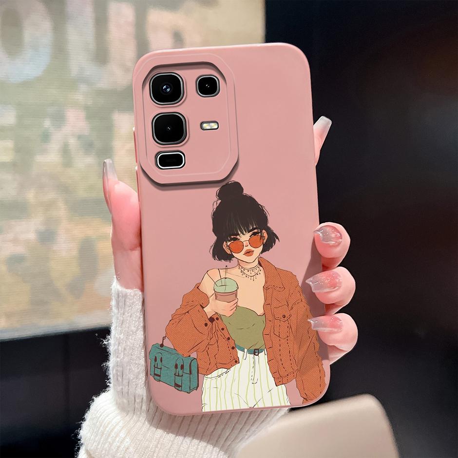 For Infinix Note 50 Pro Plus 50x 4G 5G Phone Case Cute Cartoon Cat Soft Silicone Anti Scratch Protective Bumper Back Cover Funda