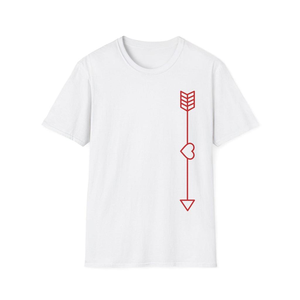 Valentine's Day Arrow Heart T-Shirt: Couples Hug Day Tee