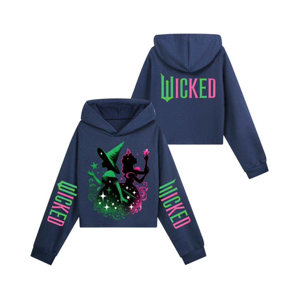 Children's Long-sleeved Loose Pullover Letter-printed Hooded Sweatshirt